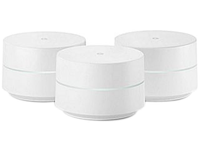 Google Wi-Fi (3-Pack) AC1200 Home Mesh Wi-Fi System (NLS-1304-25), (Model# GA00158-CA)